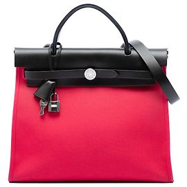 Borsa Hermès Toile Herbag Zip 31 Rosa Rosa