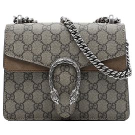 Borsa a tracolla Gucci Dionysus Small GG Supreme Beige Beige