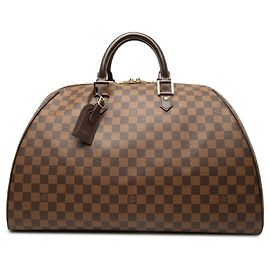 Mala de Viagem Louis Vuitton Damier Ebene Ribera GM Castanha Marrom