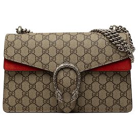 Bolsa de Ombro Gucci Dionysus Medium GG Supreme Bege Bege
