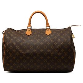 Sac Boston Louis Vuitton Monogram Speedy 40 Marron Marron