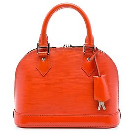 Bolso Satchel Louis Vuitton Epi Alma BB Naranja Naranja