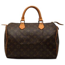 Sac Boston Louis Vuitton Monogram Speedy 30 Marron Marron