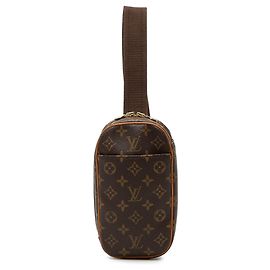 Brown Louis Vuitton Monogram Pochette Gange Crossbody Bag Brown