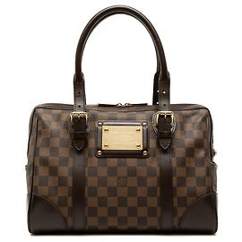 Bolso de mano Louis Vuitton Damier Ebene Berkeley Marrón Castaño