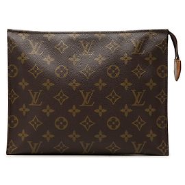 Beauty case 26 Louis Vuitton Monogram marrone, borsa a mano Marrone