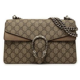 Bolsa de Ombro Gucci Dionysus Medium GG Supreme Bege Bege