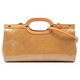 Bolsa Satchel Louis Vuitton Monogram Vernis Roxbury Drive Castanha Marrom