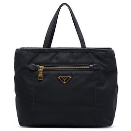 Black Prada Tessuto Tote Black