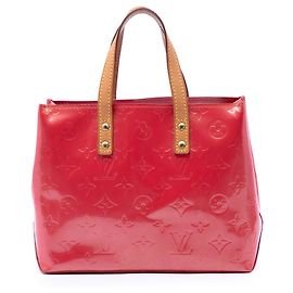 Pink Louis Vuitton Monogram Vernis Reade PM Handbag Pink