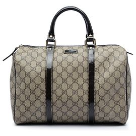 Beige Gucci Medium GG Supreme Joy Boston Bag Beige