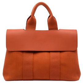 Bolso Hermès Valparaiso PM de Toile y Swift Naranja Naranja