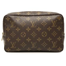 Borsa a pochette Louis Vuitton Monogram Trousse Toilette 23 Marrone Marrone