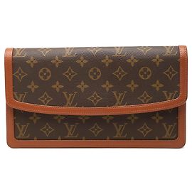 Bolso de mano Louis Vuitton Monogram Pochette Dame GM marrón Castaño