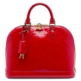 Bolso Louis Vuitton Monogram Vernis Alma PM rojo Roja