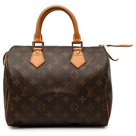 Bolso Boston Louis Vuitton Monogram Speedy 25 Marrón Castaño