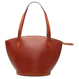 Bolsa de Ombro Louis Vuitton Epi Saint Jacques GM com Alça Longa, Castanho Marrom