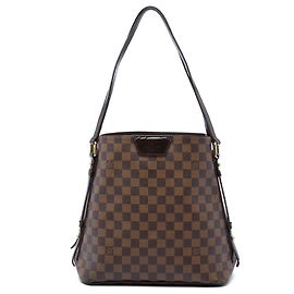 Sac Cabas Rivington Louis Vuitton Damier Ebene Marron Marron