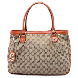 Tote Gucci GG Canvas Sukey Bege Bege