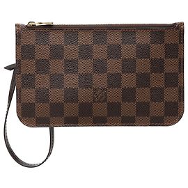 Pouch Louis Vuitton Damier Ebene Neverfull PM Marrone Marrone