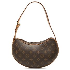 Borsa Hobo Louis Vuitton Monogram Croissant PM Marrone Marrone