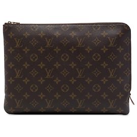 Pochette Louis Vuitton Monogram Etui Voyage MM Marron Marron