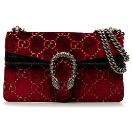 Bolso bandolera Dionysus de terciopelo GG Medium rojo Gucci Roja