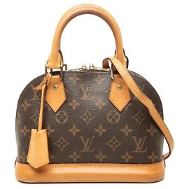 Brown Louis Vuitton Monogram Alma BB Satchel Brown