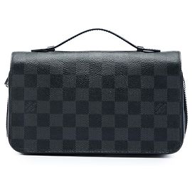 Cartera Larga Louis Vuitton Damier Graphite Zippy XL Negra Negro