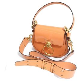Borsa a spalla piccola Chloé Tess in Light Orange Arancione