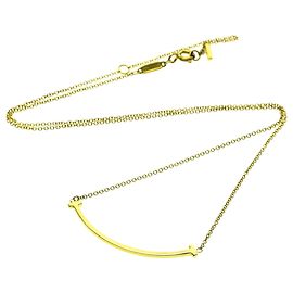 Pendentif Tiffany & Co. T Smile Or Jaune 18K Small Doré