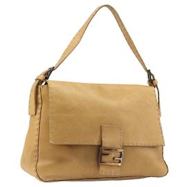 Fendi Selleria Leather Medium Marrom