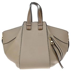 Loewe Hammock Leather Small Beige