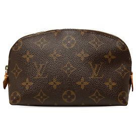 Louis Vuitton Monogram Cosmetic Pouch PM braun Braun