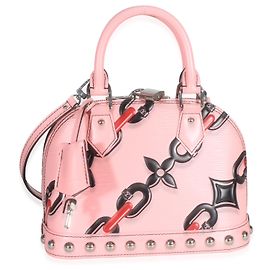 Louis Vuitton Pink Epi Chain Flower Alma BB Rouge