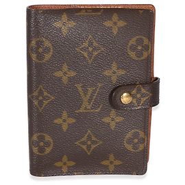 Louis Vuitton Monogram Canvas Small Ring Agenda Cover Brown