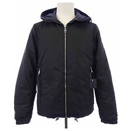 Prada Triangle Logo Jacke Schwarz Marineblau
