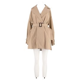 Gabardina de algodón beige Max Mara Beige
