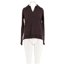 Autre Marque LEVETE ROOM Wollpullover braun Grau