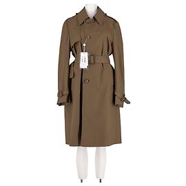 Maison Martin Margiela Trench coat de algodão cáqui Caqui