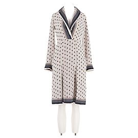 Robe en soie blanche Céline Blanc