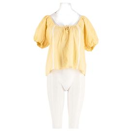 Autre Marque Top en coton jaune Damson Madder Jaune