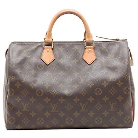 Louis Vuitton Bolso Speedy 35 Monogram vintage 2001 marrón Castaño