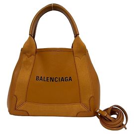 Sac à épaule 2-way en cuir marron Balenciaga Marron