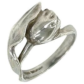 Autre Marque Anello Tiffany Vintage Tulip Argento