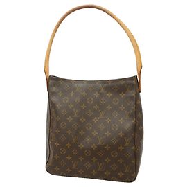 Bolsa de Ombro Louis Vuitton Monogram Looping GM Marrom
