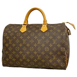 Sac à main Louis Vuitton Monogram Speedy 35 Marron