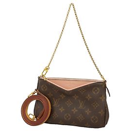 Sac à main pochette Louis Vuitton Monogram Pallas Rose