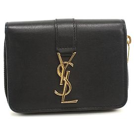 Autre Marque Portafoglio bi-fold Saint Laurent in nero Nero