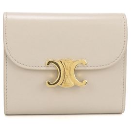 Céline Celine Tri-fold Geldbörse in Beige Beige